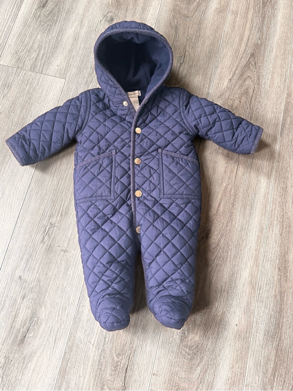 Ralph Lauren Sz.3 mth Hooded Barn Bunting LNC $135